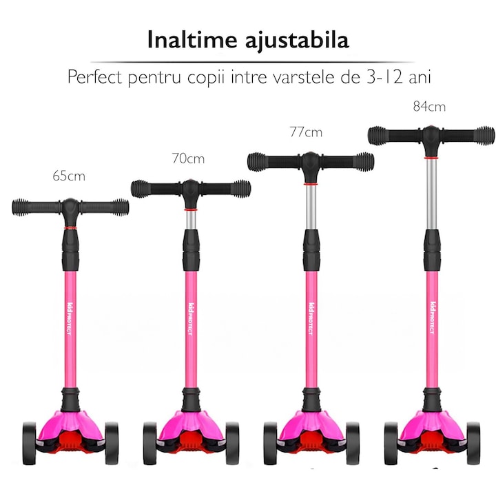Trotineta Copii KidProtect KidGlider, Roz Trotineta Copii KidProtect KidGlider, Roz